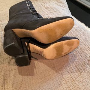 Bcbg black lace up boots size 10